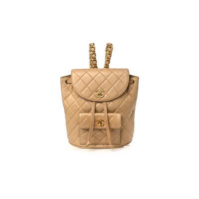 CHANEL LAMBSKIN QUILTED BACKPACK 1166094 (22*22*10cm)